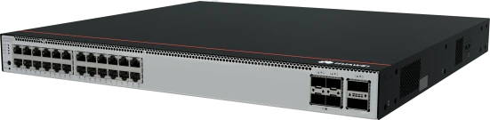 Коммутатор Huawei S5755-H24U4Y2CZ 24x10/100/1000BASE-T, 4x25G SFP28, 2x100G QSFP28, 1x expansion slot, PoE++ / 2x1000W AC&amp;240V DC Power Module, back to front, power panel side exhaust