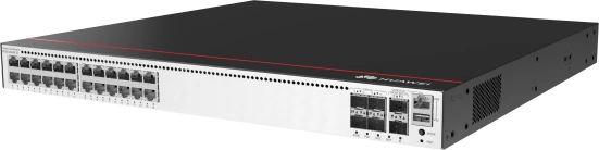 Коммутатор Huawei S5735I-S24U4XE-V2 24x10/100/1000BASE-T ports, 4x10GE SFP+ ports, 2x12GE stack ports, PoE++, without power module / S57XX-S Series Basic SW, Per Device / 2x 1000W AC&amp;240V DC Power Module (66mm Width Case, Back to Front, Power panel side e